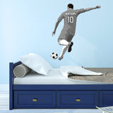 Personalized soccer player grey jersey