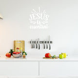 Jesus is Essential, Christian Vinyl Wall Art Decal Quote Home Decor VWAQ