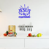 Jesus is Essential, Christian Vinyl Wall Art Decal Quote Home Decor VWAQ