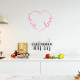 Made with Love Vinyl Wall Decal Family Quote Home Decor Wall Sticker VWAQ