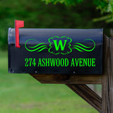 Custom Mailbox Address Stickers - Set of 2 Street Address Decals Personalized VWAQ - CMB31