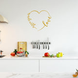 Made with Love Vinyl Wall Decal Family Quote Home Decor Wall Sticker VWAQ