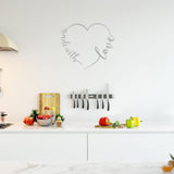 Made with Love Vinyl Wall Decal Family Quote Home Decor Wall Sticker VWAQ