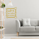 Love Your Neighbor As Yourself Wall Art Decal Christian Quotes Decor VWAQ - V2