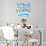 VWAQ Difficult Roads Often Lead to Beautiful Destinations Inspirational Wall Decal Motivational Home Decor