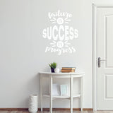 VWAQ Failure is Success in Progress Motivational Wall Decal Inspirational Home Decor