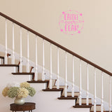 Faith Over Fear Vinyl Wall Art Christian Decal Quote Religious Home Decor VWAQ
