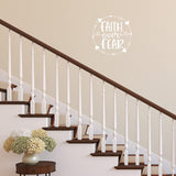 Faith Over Fear Vinyl Wall Art Christian Decal Quote Religious Home Decor VWAQ