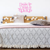 VWAQ Dream It Wish It Do It Motivational Wall Decal Inspirational Home Decor