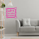Love Your Neighbor As Yourself Wall Art Decal Christian Quotes Decor VWAQ - V2