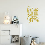 VWAQ Focus On The Good Motivational Wall Decal Inspirational Home Decor
