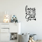 VWAQ Focus On The Good Motivational Wall Decal Inspirational Home Decor