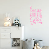 VWAQ Focus On The Good Motivational Wall Decal Inspirational Home Decor