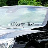 VWAQ Custom Social Media Decal Personalized Username Vinyl Sticker Business Advertising - CS97