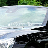 VWAQ Custom Social Media Decal Personalized Username Vinyl Sticker Business Advertising - CS97