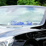 VWAQ Custom Social Media Decal Personalized Username Vinyl Sticker Business Advertising - CS97