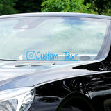 VWAQ Custom Social Media Decal Personalized Username Vinyl Sticker Business Advertising - CS97