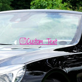 VWAQ Custom Social Media Decal Personalized Username Vinyl Sticker Business Advertising - CS97