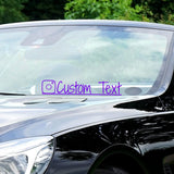 VWAQ Custom Social Media Decal Personalized Username Vinyl Sticker Business Advertising - CS97