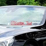 VWAQ Custom Social Media Decal Personalized Username Vinyl Sticker Business Advertising - CS97