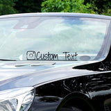 VWAQ Custom Social Media Decal Personalized Username Vinyl Sticker Business Advertising - CS97