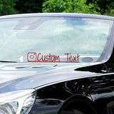 VWAQ Custom Social Media Decal Personalized Username Vinyl Sticker Business Advertising - CS97