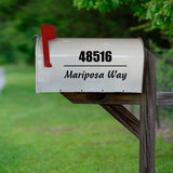 Mailbox Numbers Street Address Vinyl Decal Set of Personalized Mailbox Decals Yard Sign Address and Street Name Custom Outdoor Stickers VWAQ - CMB34