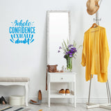 Inhale Confidence Exhale Doubt Wall Art Decal Motivational Quote VWAQ