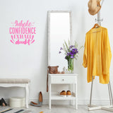 Inhale Confidence Exhale Doubt Wall Art Decal Motivational Quote VWAQ