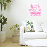 Laugh Loudly, Love Others, Dream Big Inspirational Wall Decal Motivational Quote Sticker VWAQ