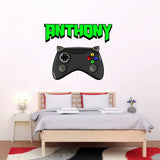 Custom Name and Video Game Wall Decal Personalized Gamer Wall Stickers for Boys Bedroom VWAQ - HOL58