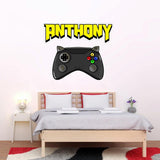 Custom Name and Video Game Wall Decal Personalized Gamer Wall Stickers for Boys Bedroom VWAQ - HOL58