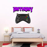 Custom Name and Video Game Wall Decal Personalized Gamer Wall Stickers for Boys Bedroom VWAQ - HOL58