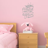 VWAQ Fix Your Ponytail and Try Again Inspirational Wall Decal Motivational Quote Kids Room Decor