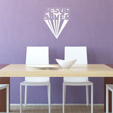 Jesus Saves Religious Home Decor Inspirational Wall Decal VWAQ