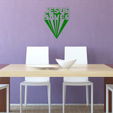 Jesus Saves Religious Home Decor Inspirational Wall Decal VWAQ
