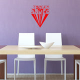 Jesus Saves Religious Home Decor Inspirational Wall Decal VWAQ