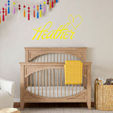 Custom Name Wall Decal for Girls - Insert Name Personalized Name Decal Vinyl Wall Art Nursery Kids Room Decor VWAQ-CS98