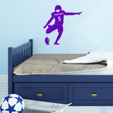 Personalized Field Goal Kicker Football Wall Decal Customized Kids Room Decor VWAQ - CS99