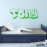 VWAQ Custom Graffiti Wall Decals Name Sign - Personalized Kids Decor Room Wall Art Hip Hop Vinyl Sticker - CSGN2
