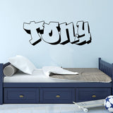 VWAQ Custom Graffiti Wall Decals Name Sign - Personalized Kids Decor Room Wall Art Hip Hop Vinyl Sticker - CSGN2