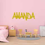 VWAQ Custom Graffiti Wall Decal Name Wall Sign - Personalized Kids Vinyl Art Decor Sticker Hip Hop Nursery Graphic - CSGN4