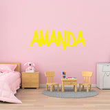 VWAQ Custom Graffiti Wall Decal Name Wall Sign - Personalized Kids Vinyl Art Decor Sticker Hip Hop Nursery Graphic - CSGN4