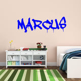 VWAQ Custom Graffiti Name Wall Decal - Personalized Kids Vinyl Art Decor Sticker Hip Hop Graphic - CSGN5