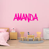 VWAQ Custom Graffiti Wall Decal Name Wall Sign - Personalized Kids Vinyl Art Decor Sticker Hip Hop Nursery Graphic - CSGN4