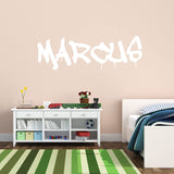 VWAQ Custom Graffiti Name Wall Decal - Personalized Kids Vinyl Art Decor Sticker Hip Hop Graphic - CSGN5