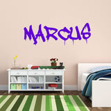 VWAQ Custom Graffiti Name Wall Decal - Personalized Kids Vinyl Art Decor Sticker Hip Hop Graphic - CSGN5