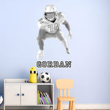 Right Hand Football Player Lineman with Custom Name VWAQ - HOL65R