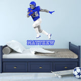 Custom Football Player Wall Decal - Personalized Name Sports Sticker Wall Decor VWAQ - HOL63