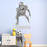 Right Hand Football Player Lineman with Custom Name VWAQ - HOL65R